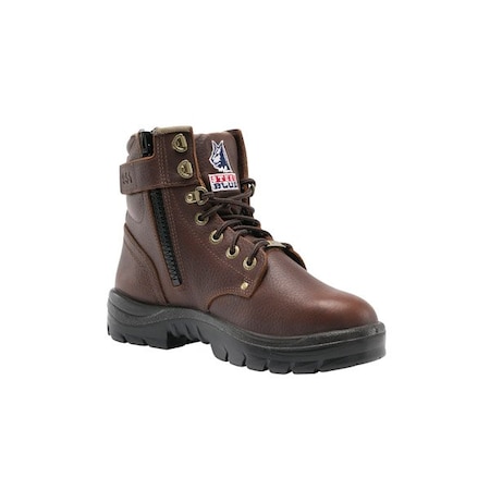 Argyle Zip Soft Toe Boots, Oak Brown, Size 12-Wide